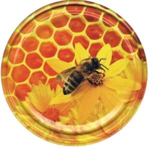 DUŻE nakrętki na słoiki miód (50szt) 