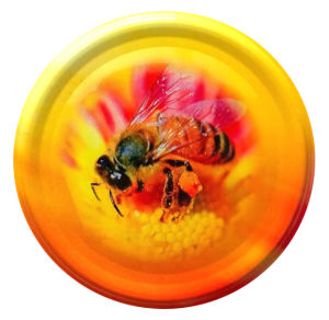 DUŻE nakrętki na słoiki miód (50szt) 