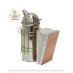 Podkurzacz ze stali nierdzewnej z podwyższoną okrągłą głowicą wysokość 29 cm.