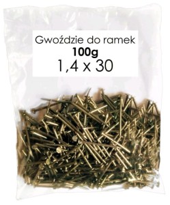 Gwoździe pszczelarskie do zbijania ramek 1,4 x30 - 100g  