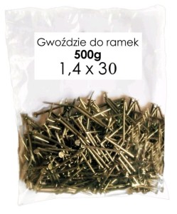Gwoździe pszczelarskie do zbijania ramek 1,4 x30 - 500g  