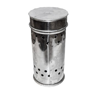 Puszka pojemnik do spalania siarki nierdzewna 