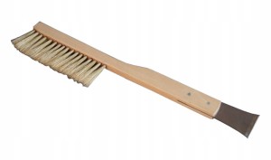 Zmiotka pszczelarska z włosiem naturalnym z dłutem