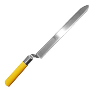 Nóż do odsklepiania nierdzewny, długi