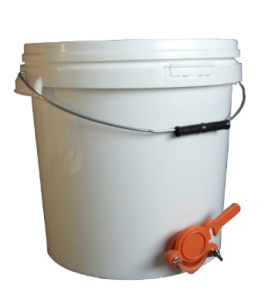 Odstojnik do miodu z zaworem 40kg/33l + rączka metalowa
